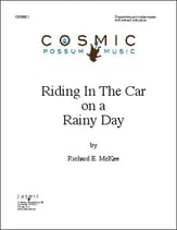 Riding In The Car on a Rainy Day Unison choral sheet music cover